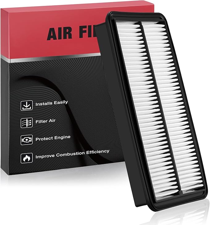 BDFHYK Engine Air Filter CA10013 Compatible with Acura MDX 2007-2009, Compatible with Honda Odyssey 3.5L 2005-2010, Pilot 3.5L 2009-2015 V6 Engine, Rigid Panel, Replace# 17220RGLA00