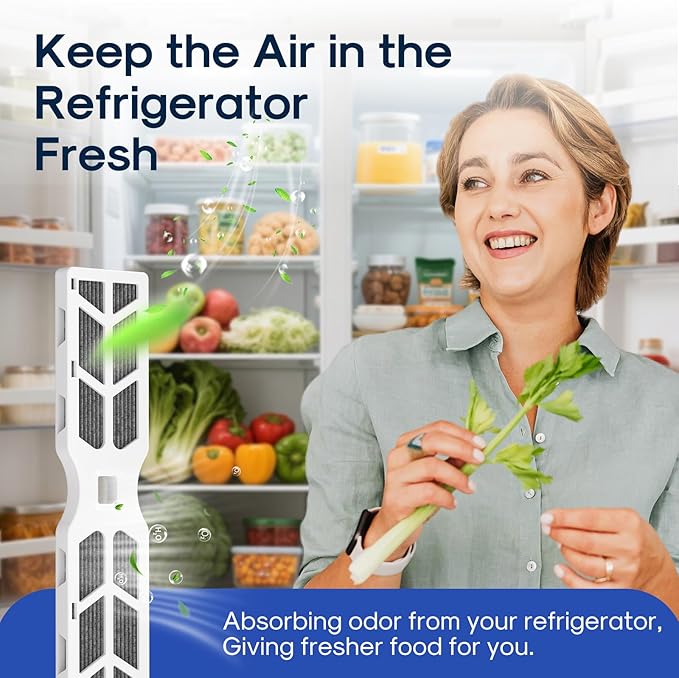 ICEPURE AF-2 Refrigerator Air Filter Replacement Cartridge Fit for Frigidaire RAF-2, FRGPAAF2, FRFS282LAF, FRFS2823AW, FRFS2823AS, GRMG2272BF, PRFS2883AF, 3PACK