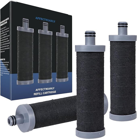 Carbon Shower filter cartridge 3PCS Compatible with aquayouth Shower Filter System,Reduces chlorine, heavy metals, and other impurities to help alleviate dry skin and dry hair