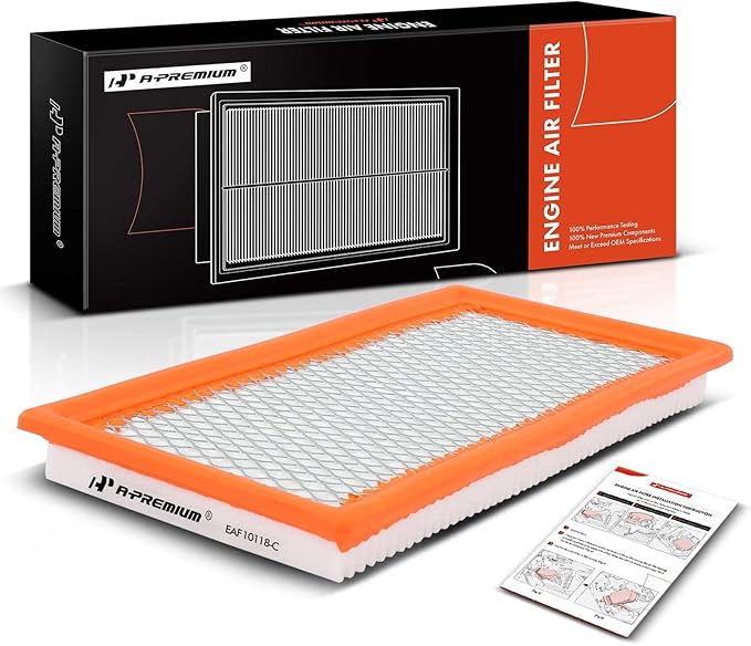 A-Premium Engine Air Filter Compatible with Dodge Caliber & Jeep Compass, Patriot, 2007-2010, Flexible Panel, Replace# 4891694AA