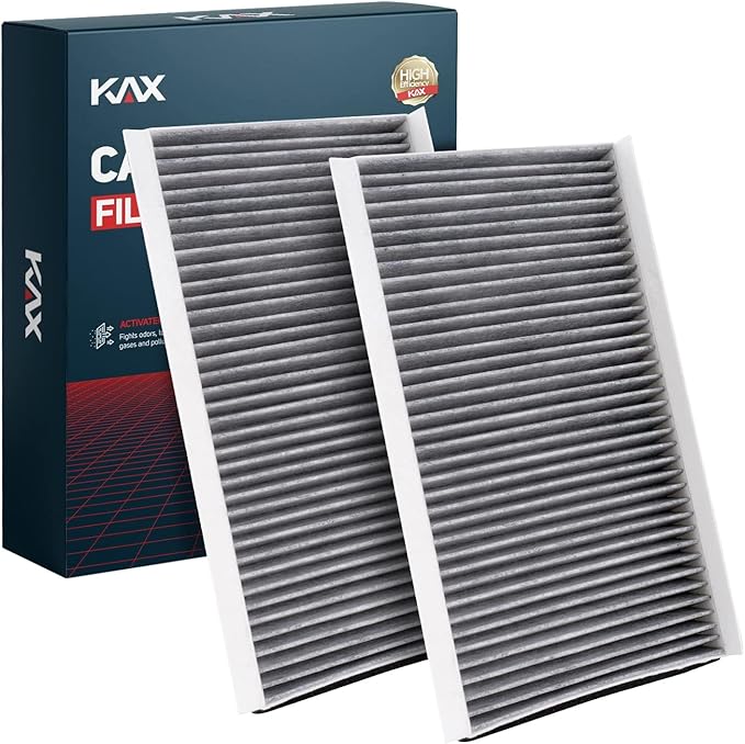 KAX Cabin Air Filter, CF10103 Replacement for 528i 530i 535i 525xi 535i 528xi 530xi 645Ci 650i 550i 545i 525xi M5 M6 w/Activated Carbon Passenger Compartment Air Filter