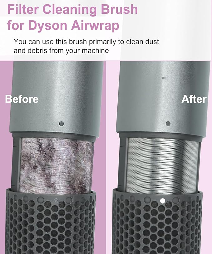 Outer Filter Cage Cover Replacement and Cleaning Brush for Dyson Airwrap HS01 HS05 Strainer Magnetic Filter Cover Part no. 969758-06 NO.969760-01
