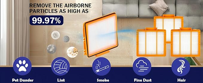 Replacement Parts Compatible with Shark AV2511AE AV2501S AV2610WA AV2501AE RV2502AE RV2610WA RV2520 AV2510 Accessories Kit with Main Brush,Filters,Foam Filters,Primary Filter,Side Brushes