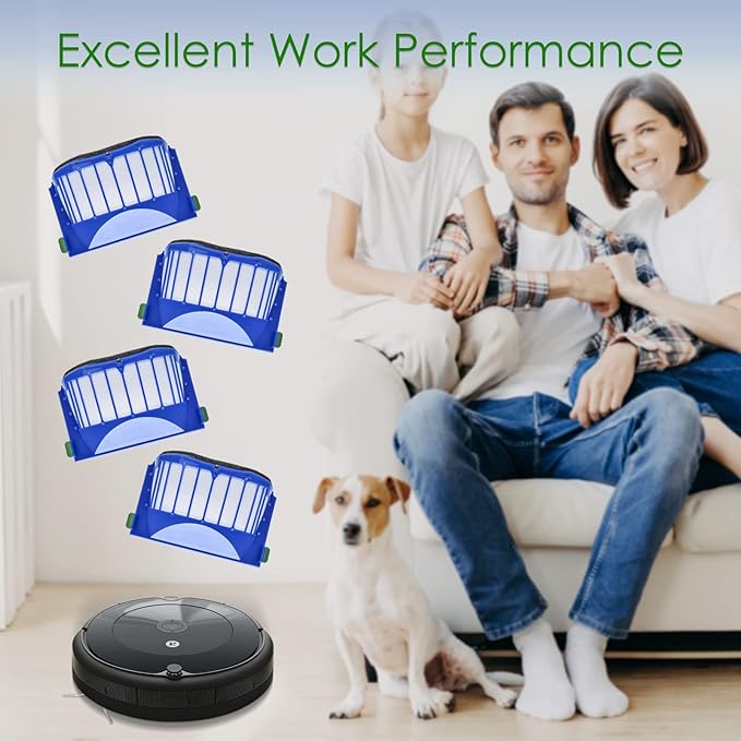 ilovelife 12 Pack High Efficiency HEPA Filters - Compatible iRobot Roomba 500 600 Series Vacuum Cleaner Replenishment Filter Accessories