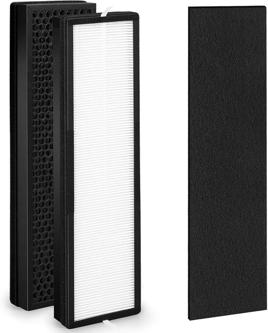 1Pack Upgraded HFD320 3-in-1 H13 True HEPA Replacement Filter for Honey-Well Air Genius 3,4,5,6 Series Air Purifiers-Models HFD300, HFD310, HFD320,HFD360,HFD314, HFD323CV1, HFD323-TGT,HFD324