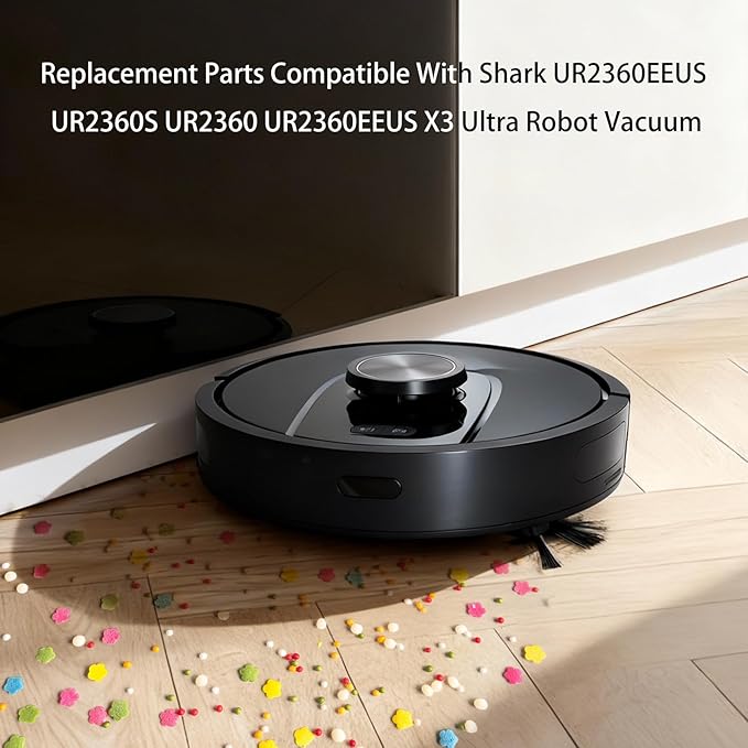 Replacement Parts Compatible with Shark UR2360EEUS UR2360S UR2360 UR2360EEUS X3 Ultra Robot Vacuum (14 Pack)