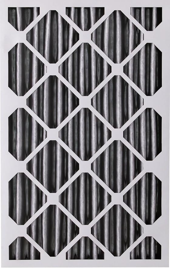 Nordic Pure 16x20x4 (Actual Size: 15 1/2 x 19 1/2 x 3 5/8) Pleated Plus Carbon Air Filters MERV 8 1 Pack