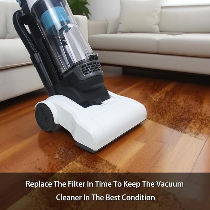 Replacement Filter Compatible with Basics Upright Bagless Vacuum Cleaner (4 Pack)