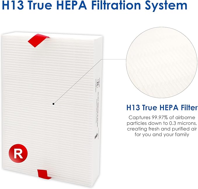 Flintar Replacement Filter R, Compatible with Honeywell Air Purifier HPA300, HPA200, HPA 100 and HPA 5000 Series, HRF-R2, 2-Pack