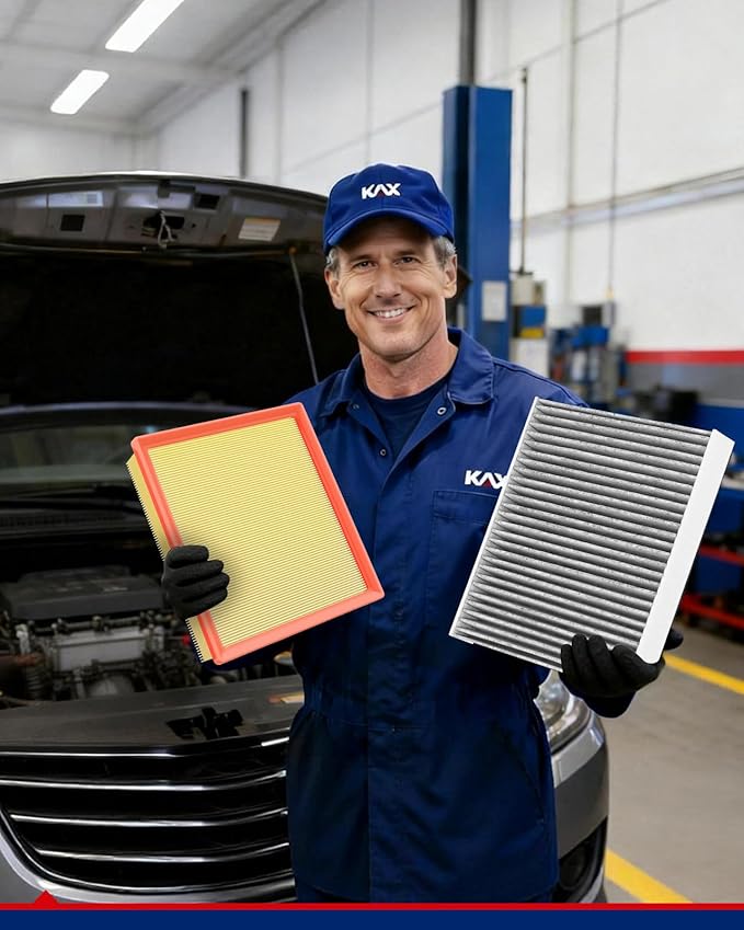 KAX Engine & Cabin Air Filter Kit, Replacement for Lexus RX350 2016-2022, RX350L 2018-2022, Replace# CA10755 CF12157