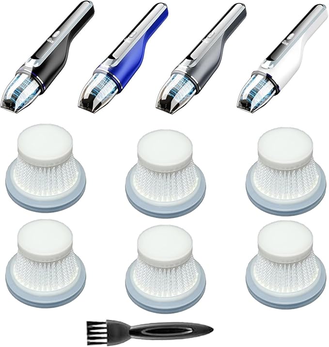 6Pack Hepa Filters Replacement Compatible with Drecell VC021 Car Vacuum Cleaner, and autozen M4 Car Vacuum. Washable and Reusable Hepa Filters Works with Drecell Car Vacuum.