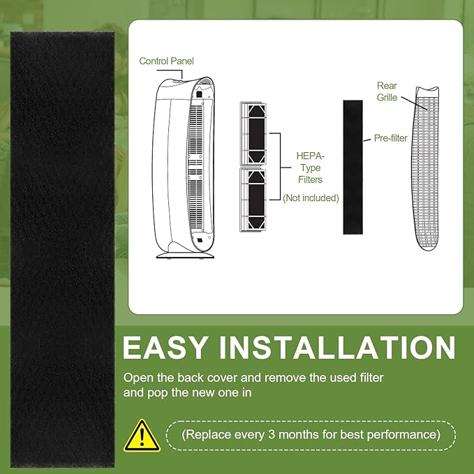 6 Pack HRF-B1 Air Purifier Filter Replacement for Honeywell Airborne Air Filter