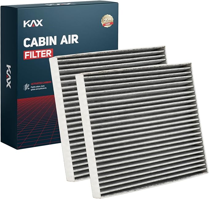 KAX Cabin Air Filter with Activated Carbon, CF11671 Replacement for RAM 1500 2016-2026, Ram 2500 2016-2025, Mazda CX-7 2007-2012, 3500 2016-2025, Wagoneer, Passenger Compartment Air Filter, 2Pcs