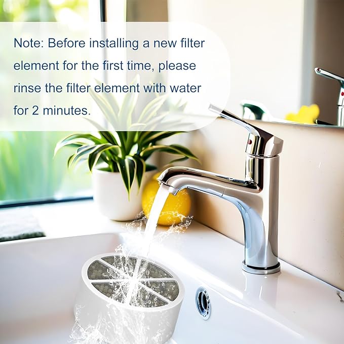 3-Pack Replacement Bath Water Filter Cartridge for Tub Compatible with Beati Faucet Bath Filter,Water Softener Filter for Hard Water Reduce Chlorine
