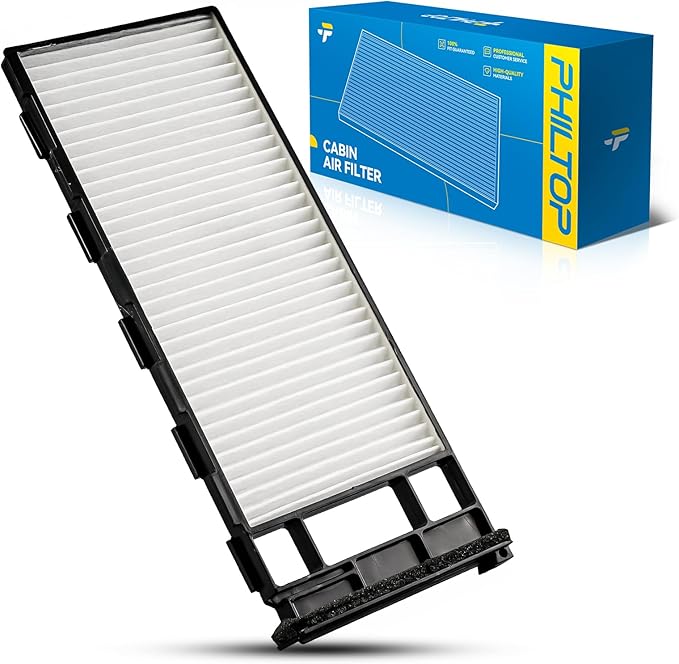 PHILTOP Cabin Air Filter w/Activated Carbon, Compatible with CF11180 Nissan Frontier 1998-2004, Xterra 2000-2004, Carbon Filter Up Dust Pollen Odor