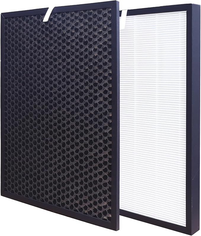 HR950 air purifier HEPA Filter replacement compatible with Winix ZERO/J,Models HR950/HR1000,Activated Carbon Filter Compare to Part # 117130 405 * 305 * 30mm/405 * 305 * 10mm