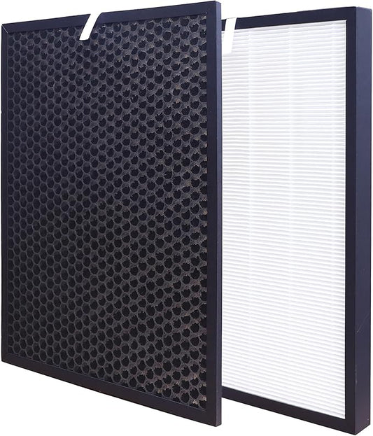 HR950 air purifier HEPA Filter replacement compatible with Winix ZERO/J,Models HR950/HR1000,Activated Carbon Filter Compare to Part # 117130 405 * 305 * 30mm/405 * 305 * 10mm