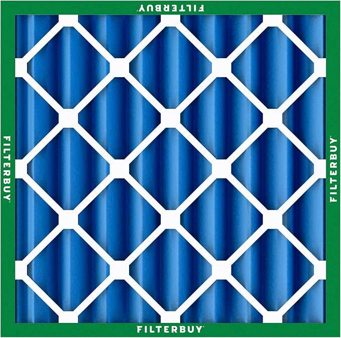 Filterbuy 24x24x4 Air Filter MERV 13 Optimal Smoke & Allergy Defense (12-Pack), Electrostatic Pleated HVAC AC Furnace Filters Replacement (Actual Size: 23.38 x 23.38 x 3.63)