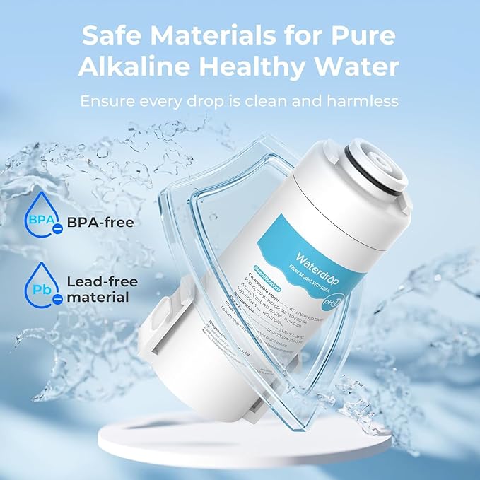 Waterdrop WD-EDFA Alkaline Filters Replacement for Waterdrop Electric Pitcher 𝐖𝐃-𝐄𝐃𝟎𝟏/𝐄𝐃𝟎𝟐/𝐄𝐃𝟎𝟒/𝐄𝐃𝟎𝟏𝐀/𝐄𝐃𝐂𝟎𝟏, Improve PH, 3 Months or 200 Gallons, 1 Filter