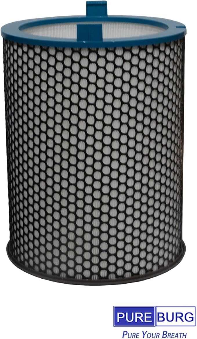 PUREBURG Replacement Filter Compatible with Dyson HushJet Air Purifier Compact HJ10, 1 Pack 360 HEPA + Activated Carbon 2-in-1 For Air Clean Dust VOCs Odor