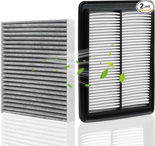 Engine&Cabin Air Filter for Rogue 2.5L(2014-20), Rogue 2.0L Hybrid(2017-19), Rogue Sport 2.0L(2017-22), Qashqai 2.0L(2017-23) Air filter Replacement CF11854 CA11858 Automotive Accessories