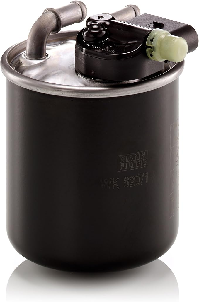 MANN-FILTER WK 820/14 Fuel Filter Compatible With Select Sprinter Models from Mercedes-Benz With Short Water Drain Connector With Lock Assembly and Heater