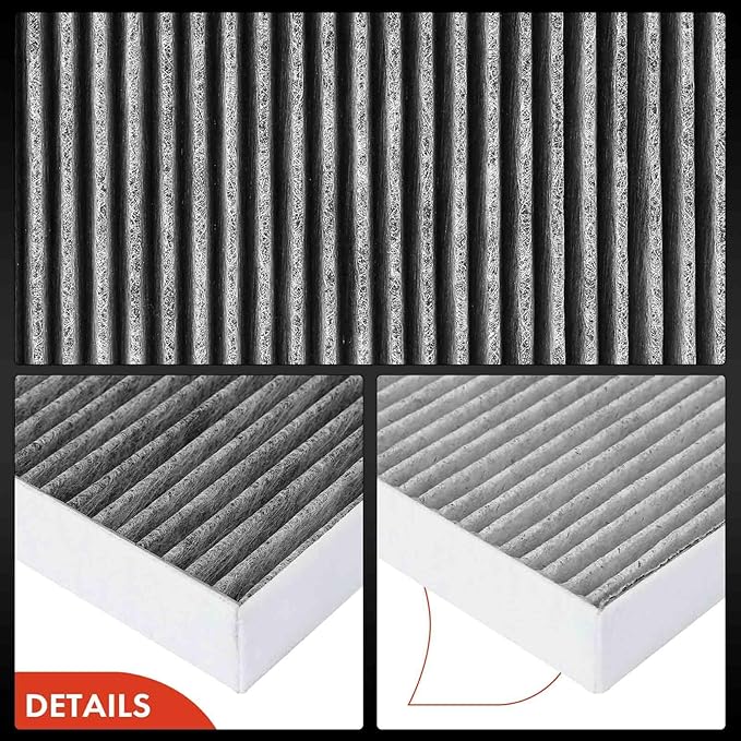 A-Premium Cabin Air Filter with Activated Carbon Compatible with Jeep Grand Cherokee 2011-2014/2016-2017/2019-2021, Grand Cherokee WK 2022-2022 & Dodge Durango 2011-2022, Replace# 68079487AA