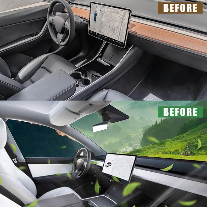Sporacingrts Tesla Model Y Cabin Air Filter HEPA Air Intake Filter with Activated Carbon for Tesla Model Y 2020-2023 Model Y Accessories (4 PCS)