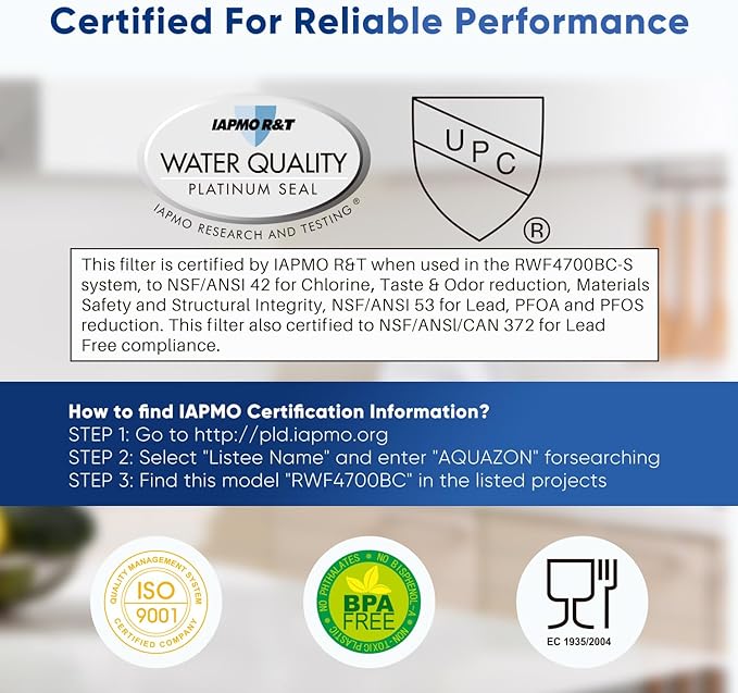 PUREPLUS ADQ747935 NSF 53&42 Certified Replacement for LT1000P LT1000 Kenmore Elite 9980 LT1000PC, MDJ64844601 ADQ74793501, LMXS28626S, LFXS26973S, LT120F Refrigerator Water, 3Pack