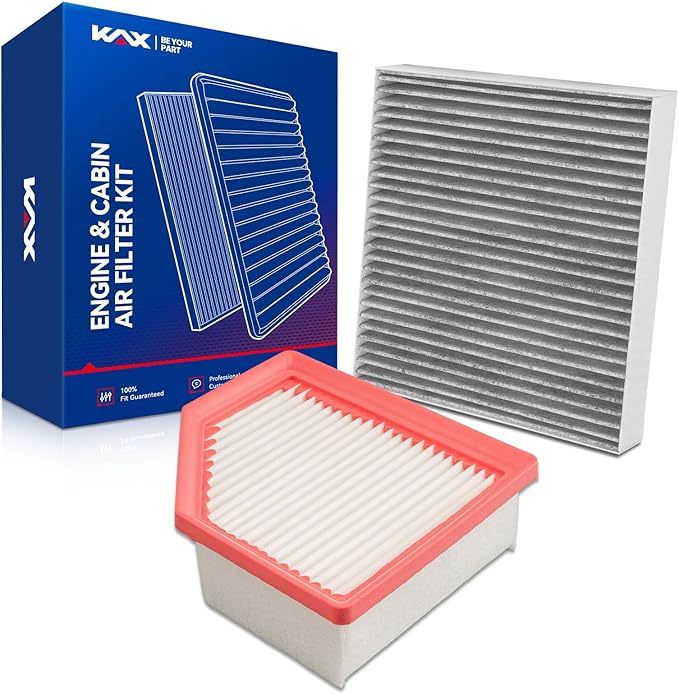 KAX Engine & Cabin Air Filter Kit, Replacement for Mitsubishi Outlander 2022 2023 2024 2025, Replace# CA12967 CF10140