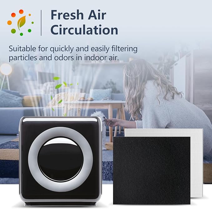 2-Pack AP-1512HH Air Purifier Replacement Filter for Coway Airmega AP-1512HH and and Airmega 200M air Purifier, 2 HEPA and 8 Pre-Filters for Airmega AP1512HH Filter