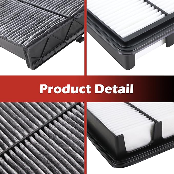 PAJ8-13-3A0A Engine Air Filter and BDGF-61-J6X Cabin Air Filter kit Compatible with 2023-2025 CX-50 2.5L Not for Hybrid 2019-2025 Mazda 3 2.0L 2.5L 2020-2025 CX-30 Replaces PAH9-13-3A0A BDTS61J6X