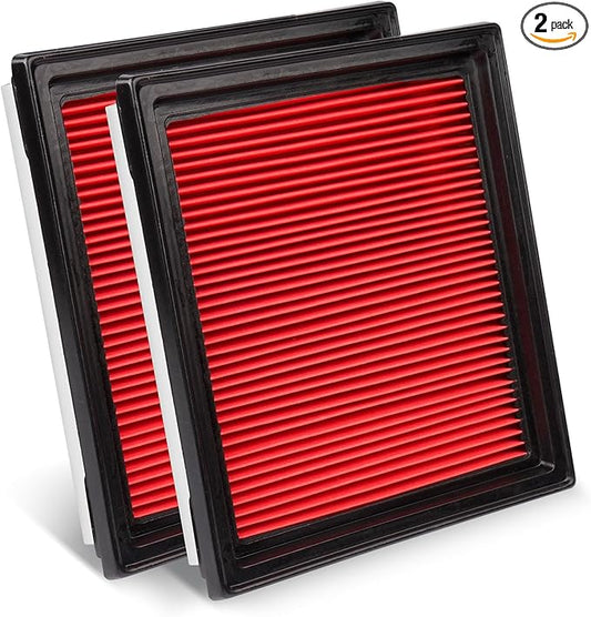 2-Pack Engine Air Filter Fits for Nissan 370Z 350Z Infiniti QX50 Q40 Q60 EX35 EX37 G37 G35 G25 Air Filter Replacement 16546JK20A Car Accessories