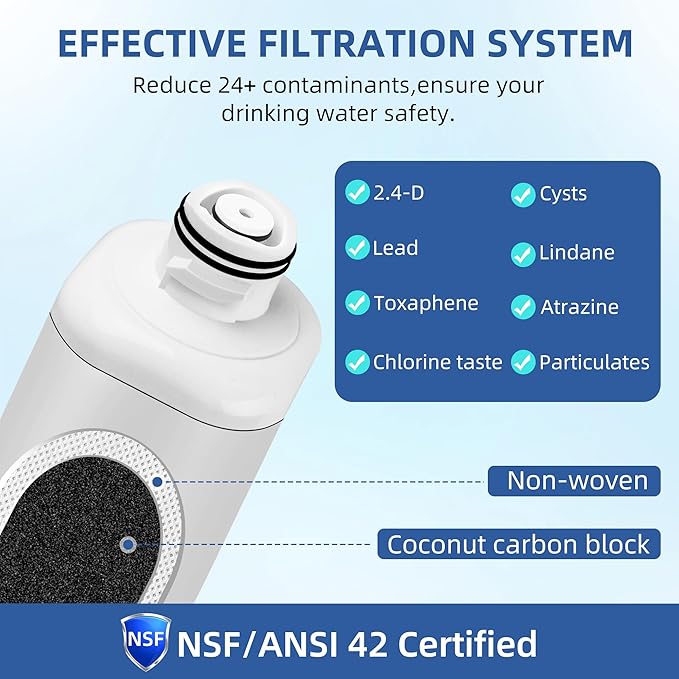 DA97-17376B Water Filter Replacement for Samsung Refrigerator Rs27t5200sr Rs22t5201sr rf28r7201sr Rf27t5201sr Rf29a9671sr Haf-qin/exp rf27t5241sr rf28t5001sr rf27t5201sg rf28r7351sr, 2 Pack