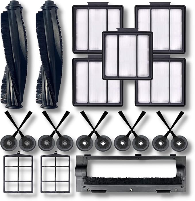 Replacement Parts Compatible for Shark ION Robot AV751/752/AV753 R85 RV850 RV761 S86 S87 S88 R71(RV700_N) R72(RV720_N) R75(RV750_N) Accessories Sweep/Main Roller Brush Filter Roller Protector