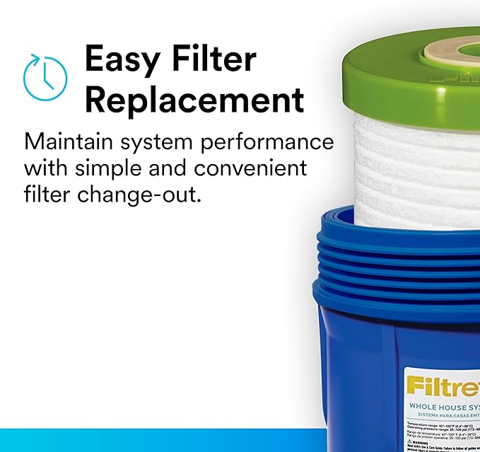 Filtrete Large Capacity Whole House Grooved Replacement Water Filter 4WH-HDGR-F01, for use with 3WH-HD-S01 System (Pack of 2)