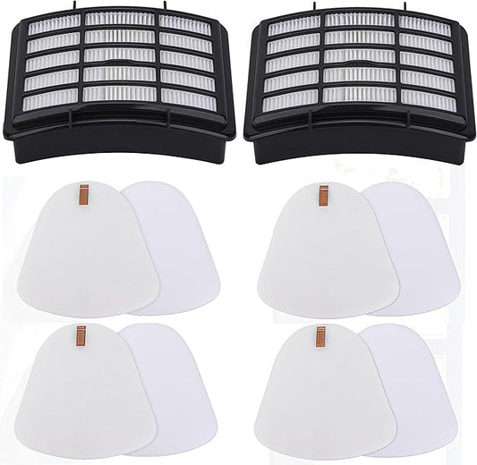 Vacuum Filters Replacement for Shark Navigator Lift-Away Vacuum NV350,NV351,NV352,NV355,NV360,NV370, UV440,UV490,UV540 vacuum,2 HEPA Filter, 4 Foam & 4 Faux Felt Filters - Replacement XFF350 XHF350