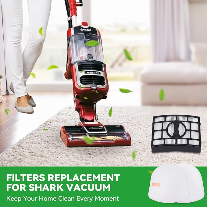 Vacuum Filters Replacement for Shark Navigator Lift-Away Vacuum ZU660 UV725 UV725 26 UV730 ZU561 ZU562 ZU572 ZU560C ZD201 UV650 CU530 ZD400 ZD402 vacuum - 2 HEPA Filter, 4 Foam & 4 Faux Felt Filters