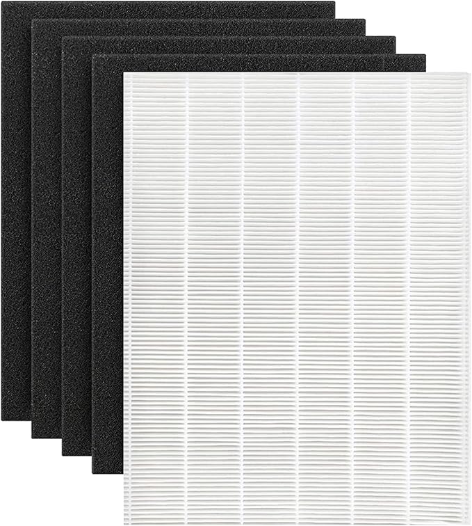 D480 Replacement Filter D4 Compatible with Winix D480 Air Purifier, H13 True HEPA Filter+ 4 Pack Activated Carbon Filters, Item Number 1712-0100-00