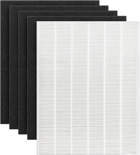 D480 Replacement Filter D4 Compatible with Winix D480 Air Purifier, H13 True HEPA Filter+ 4 Pack Activated Carbon Filters, Item Number 1712-0100-00