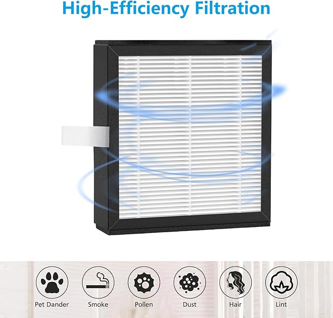 Q10 Replacement Filter Compatible with Afloia Q10 Air Purifier & Dehumidifier 2-in-1 HEPA & Activated Carbon Filter for Home Bedroom Bathroom, 4 Pack