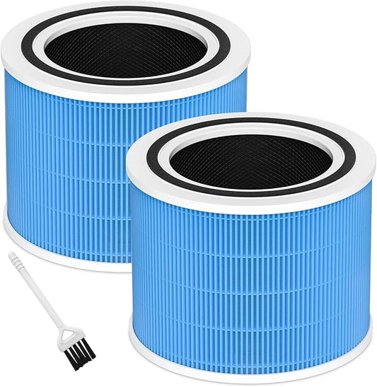 Funmit Core 200S Smoke Remover Replacement Filter for LEVOIT Core 200S Smart WiFi Air Purifier, 3-in-1 Filter Replacement and High-Efficiency Activated Carbon, Part #Core 200S-RF, 2 Pack