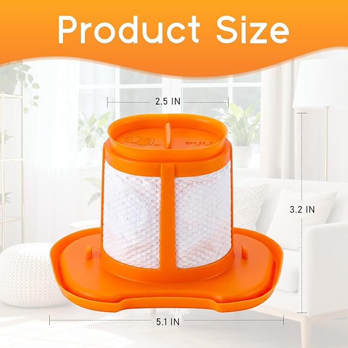 6 Pack HHVKF10 Replacement Filter Compatible with Black and Decker Dust buster Handheld Vacuum Fit for HHVK Models HHVK515J00FF HHVK515JP07 HHVK320J10 HHVK320JZ01 HHVK415B01 HHVK320J61 Vypart