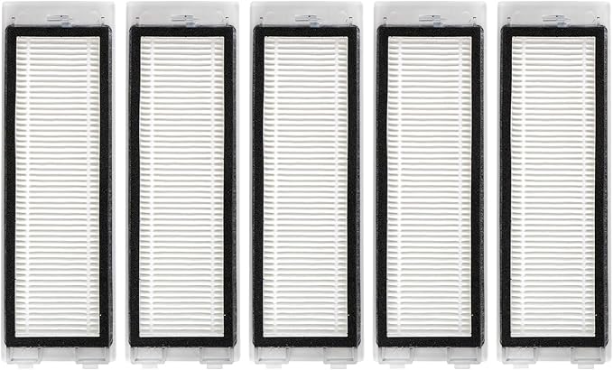 (5 Pack) Q Revo Replacement HEPA Filter Compatible With Roborock Q Revo Robot Vacuum, Filters Accessories Kit, 5 Filters