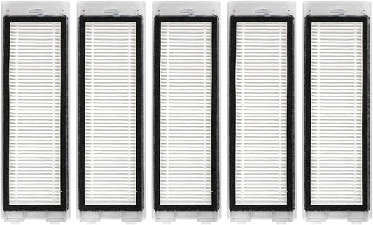 (5 Pack) Q Revo Replacement HEPA Filter Compatible With Roborock Q Revo Robot Vacuum, Filters Accessories Kit, 5 Filters
