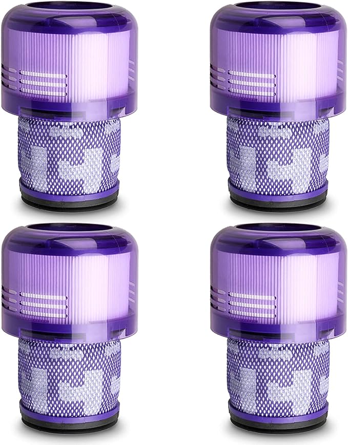 Lemige 4 Pack V11 Vacuum Filters Replacement for Dyson V11 Animal V11 Torque Drive V11 Complete V11 Extra V15 Detect V15s Detect Submarine Vacuums, Compare to Part 970013-02