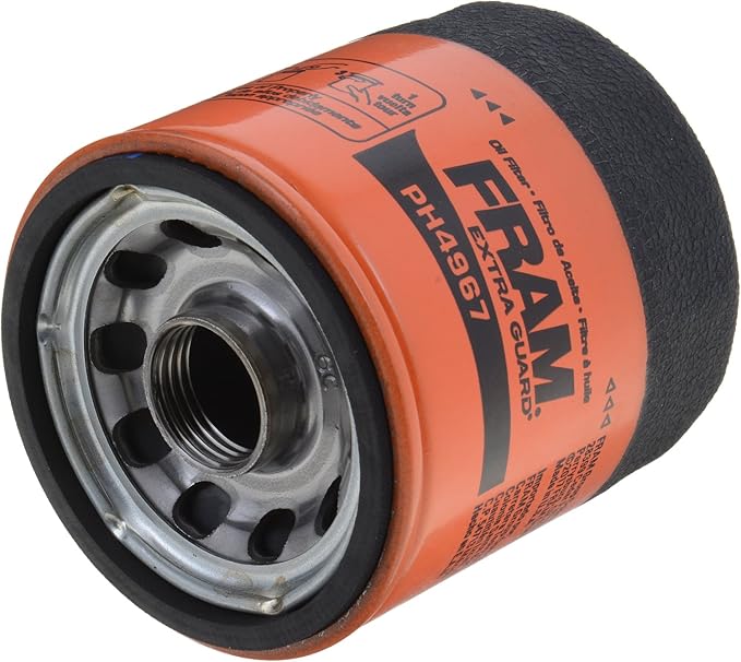 Fram Extra Guard Oil Filter, PH4967 | 10K Mile Change Interval | Spin-On | Pack of 2 | Black