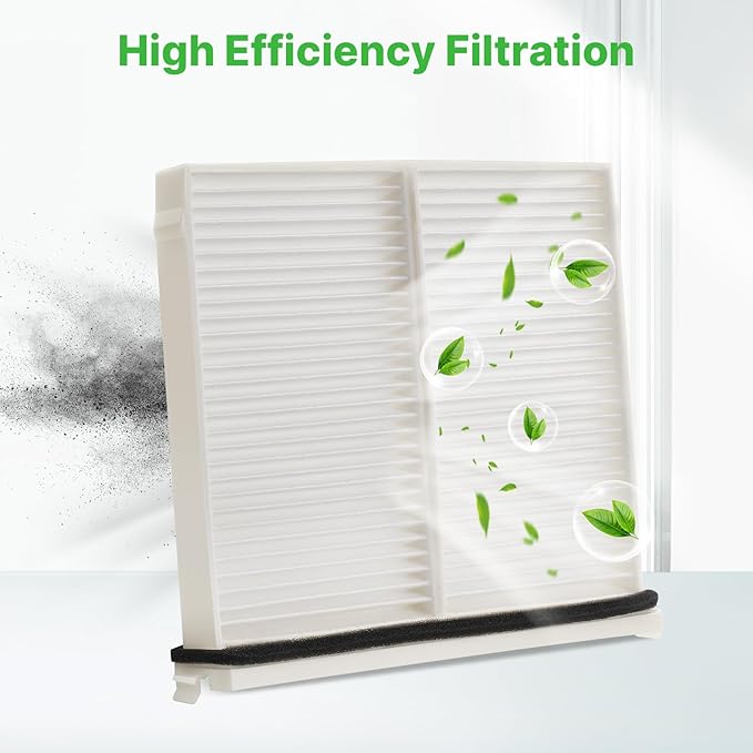 2-Pcs Cabin Air Filter for 2024 2025 2026 Mazda CX-90 CX90, 2025 2026 CX-70 CX70 Cabin Filter With Activated Carbon Car Replacement for KR9P-61-J6X AC Filter Automotive Accessories