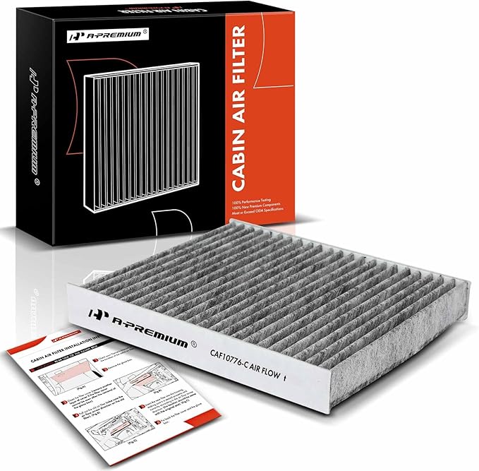 A-Premium Cabin Air Filter with Activated Carbon Compatible with Kia Soul 2010 2011 2012 2013, Replace# 971332K000