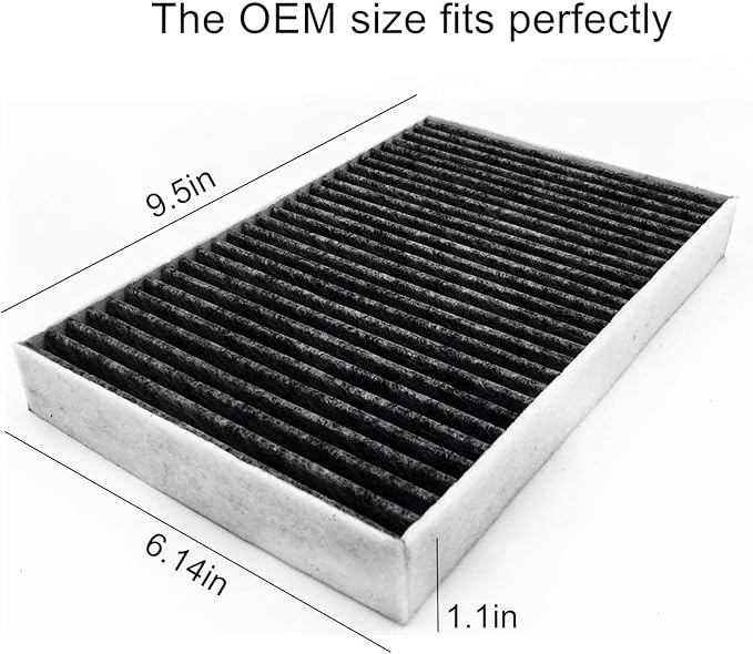 for Tesla Model S Cabin Air Filter with Activated Carbon Fit 2012-2015 Model S 1035125-00-A. (Activated Carbon)